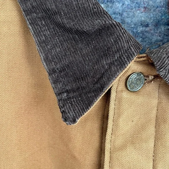 Vintage Key Imperial Canvas Blanket-Lined Chore Coat Made in USA Tan/Brown‎ - Picture 2 of 6